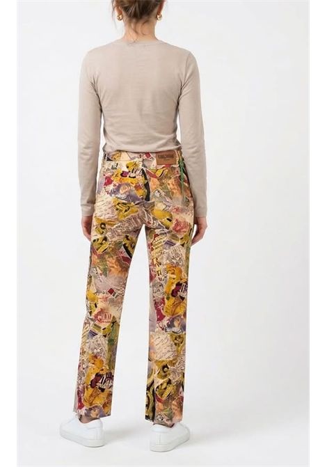 Pantalone Vintage Donna Moschino con Stampa Artistica MOSCHINO JEANS | M4.WQ01500S063702230